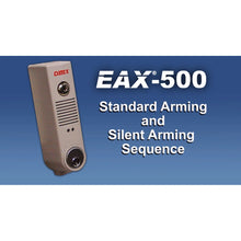 Load image into Gallery viewer, Detex EAX500MC65 Surface Mount Battery Alarm with Mortise Cylinder Gray Finish
