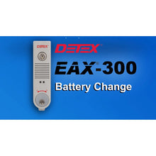 Load image into Gallery viewer, Detex EAX300GRY Surface Mount Battery Powered 100DB Door Prop Alarm with Internal Magnetic Door Contacts and Back Box Gray Finish
