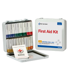 Load image into Gallery viewer, First Aid Only 24 Unit Steel First Aid Kit, Weatherproof Steel, Wall Mount, 30+ Person
