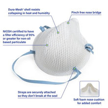 Load image into Gallery viewer, Moldex 2201N95 Disposable Particulate Respirator, Small, NIOSH Approved
