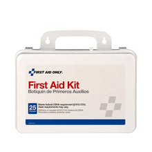 Load image into Gallery viewer, First Aid Only 25 Person OSHA First Aid Kit Weatherproof Plastic Case
