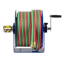 Load image into Gallery viewer, Coxreels 100W Series Hand-Crank Twin-Line Welding Hose Reel 100 ft Capacity
