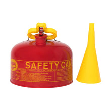 Load image into Gallery viewer, Eagle Manufacturing 2.5 Gallon Steel Safety Can for Flammables Type I Flame Arrester Funnel Red (view 3 of 5)
