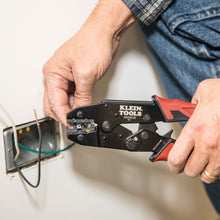 Load image into Gallery viewer, Klein Tools 3005CR Ratcheting Crimper 10-22 AWG - Insulated Terminals
