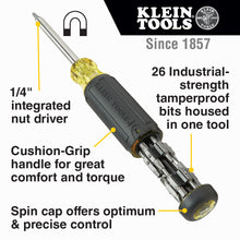 Load image into Gallery viewer, Klein Tools 27-in-1 Multi-Bit Tamperproof Screwdriver
