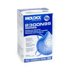Load image into Gallery viewer, Moldex 2300N95 Disposable Particulate Respirator with Exhale Valve, Medium/Large, NIOSH Approved

