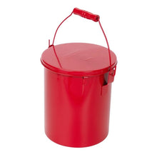 Load image into Gallery viewer, Eagle Manufacturing 6 Quart Steel Bench Can Dasher Screen with Lid Red (view 5 of 5)
