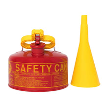 Load image into Gallery viewer, Eagle Manufacturing 1 Gallon Steel Safety Can for Flammables Type I Flame Arrester Funnel Red (view 5 of 5)
