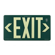 Load image into Gallery viewer, Photoluminescent Exit Sign for Outdoor and Wet Locations 100FT

