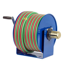 Load image into Gallery viewer, Coxreels 100W Series Hand-Crank Twin-Line Welding Hose Reel 100 ft Capacity
