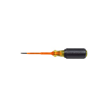 Load image into Gallery viewer, Klein Tools Insulated Screwdriver 3/32-Inch Cabinet 3-Inch Round Shank

