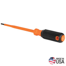 Load image into Gallery viewer, Klein Tools Insulated Screwdriver 3/32-Inch Cabinet 3-Inch Round Shank
