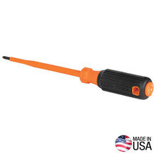Load image into Gallery viewer, Klein Tools Insulated Screwdriver 3/32-Inch Cabinet 3-Inch Round Shank
