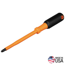 Load image into Gallery viewer, Klein Tools Insulated Screwdriver 3/32-Inch Cabinet 3-Inch Round Shank
