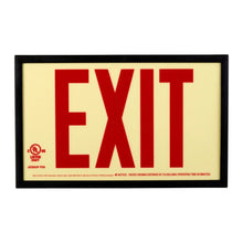 Load image into Gallery viewer, Photoluminescent Exit Sign with Plastic Frame 50FT
