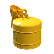 Load image into Gallery viewer, Justrite 5 Gallon Steel Safety Can for Diesel, Type I, Funnel, Flame Arrester, Yellow - 7150210
