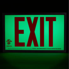 Load image into Gallery viewer, Photoluminescent Exit Sign with Plastic Frame 50FT
