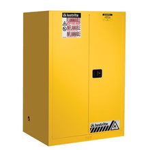 Load image into Gallery viewer, Justrite 90 Gallon, 2 Shelves, 2 Doors, Manual Close, Flammable Cabinet, Sure-Grip® EX, Yellow - 899000
