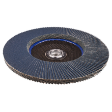 Load image into Gallery viewer, Weiler 7" Big Cat Abrasive Flap Disc, Flat (TY27), Phenolic Backing, 40Z, 5/8"-11 UNC Nut
