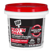 Load image into Gallery viewer, DAP Fast N Final Lightweight Spackling 8oz Tub
