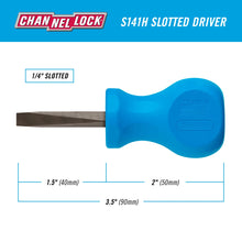 Load image into Gallery viewer, Channellock 1/4×1.5″ Slotted Screwdriver
