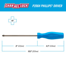 Load image into Gallery viewer, Channellock #2×6″ Phillips Screwdriver
