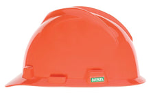Load image into Gallery viewer, MSA V-Gard Slotted Cap, Orange, w/Fas-Trac III Suspension
