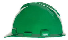 Load image into Gallery viewer, MSA V-Gard Slotted Cap, Green, w/Fas-Trac III Suspension
