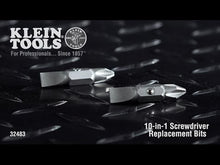 Load and play video in Gallery viewer, Klein Tools 32483 Bit #2 Phillips 1/4-Inch Slotted 2-Pack
