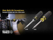 Load and play video in Gallery viewer, Klein Tools 15-in-1 Multi-Bit Ratcheting Screwdriver
