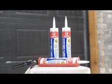 Load and play video in Gallery viewer, Red Devil 100% Silicone Architectural Grade RTV Sealant 2.8 FL OZ Clear
